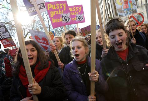 Womens March On London To Protest President Trump In Pictures Metro News