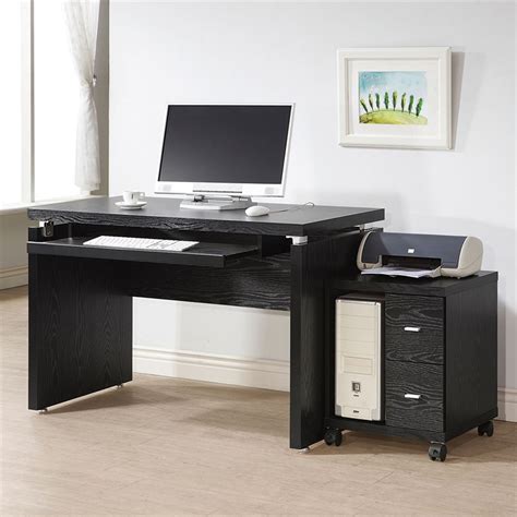 Many laptop desks can be used in many ways as laptop bed tray desk, saiji adjustable laptop bed table, foldable laptop stand with storage drawer for eating, working, writing, gaming, drawing. Coaster Peel 2 Drawer Computer Stand in Black - 800822
