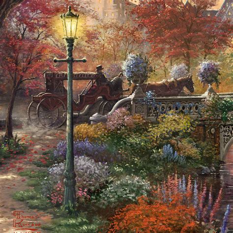 Autumn In New York Limited Edition Canvas Thomas Kinkade Studios