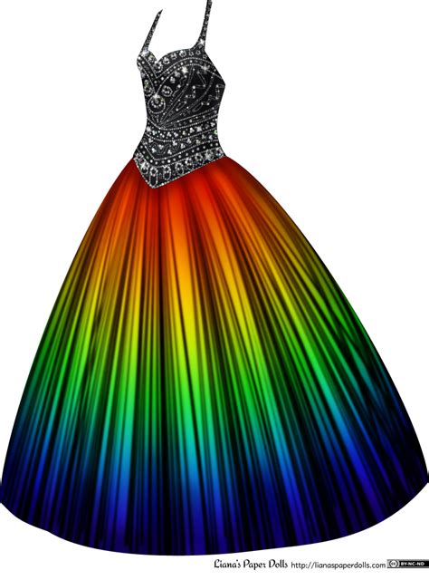Rainbow Ball Gown with Rhinestones | Rainbow prom dress, Rainbow dress, Rainbow wedding dress