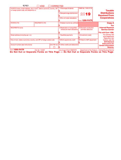 Blank 1099 2019 Fill Out And Sign Online Dochub