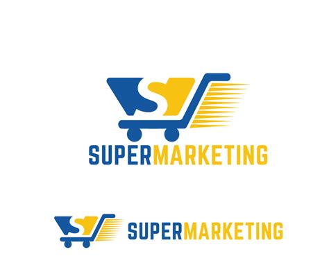 Elegant Modern Supermarket Logo Design For Supermarketing By Madara