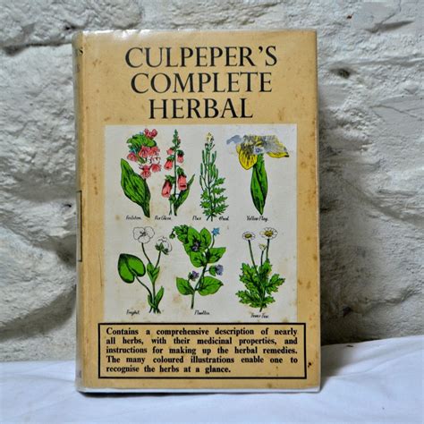 Culpepers Complete Herbal Illustrated Hardback Book On Herbs