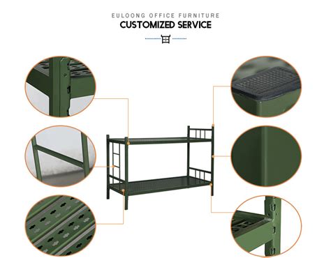 Army Bedgreen Double Bunk Bedadult Metal Bedsteel Frame Bunk Beds