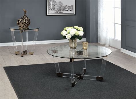 In recent years, this kind of products are very popular. Chocolate Chrome and Clear Acrylic Coffee Table from ...