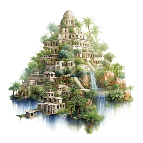 Premium Photo Hanging Gardens Of Babylon One Of The Seven Wonders Of