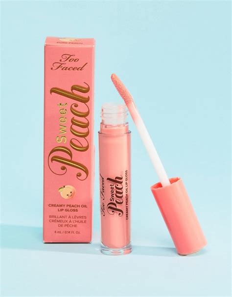Too Faced Peach Lip Gloss Pure Peach Asos