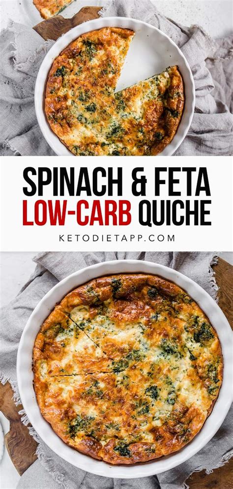 Keto Spinach And Feta Crustless Quiche Ketodiet Blog