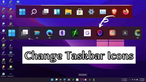 How To Change Taskbar Icons On Windows Taskbar Customization Youtube