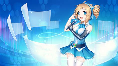 Fondos De Pantalla Ilustración Anime Chicas Anime Azul