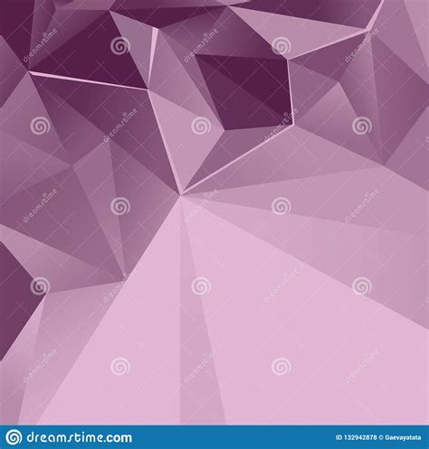 Vector Violet Background With Triangles Stock Vector Illustration Of