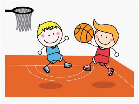 Basketball Child Clip Art Boys Playing Basketball Clip Art Hd Png