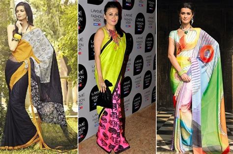 stay ahead in the fashion race with digital print sarees