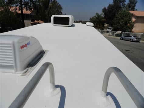 When the time comes, think liquid rubber rv roof coating, a coating that cures into a solar reflective waterproof membrane. How Do I Put Rubber Coating on My RV Roof? - 2021 Guide - WebSta.ME