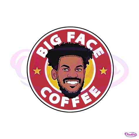 Big Face Coffee Jimmy Butler Png Sublimation Design
