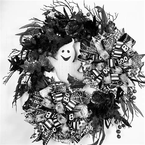 Halloween Ghost Wreath Halloween Wreath Halloween Wreath For Your