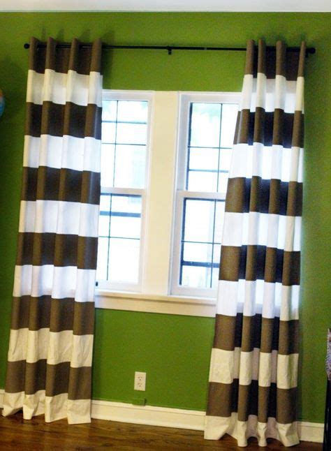 9 Best Green And White Striped Curtains Images Striped Curtains