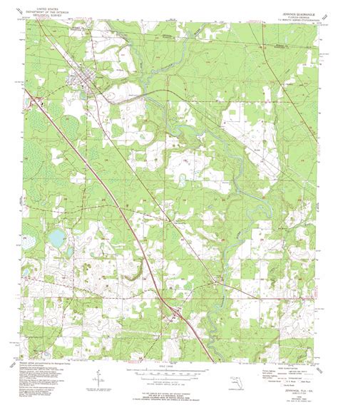 Jennings Topographic Map Fl Ga Usgs Topo Quad 30083e1