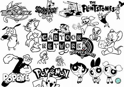 90s Cartoon Network Characters Doodle 90 Digital