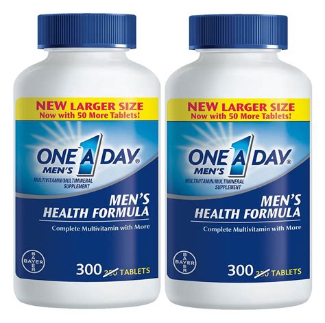 2 Pack One A Day Mens Health Formula Multivitamin 300 Ct