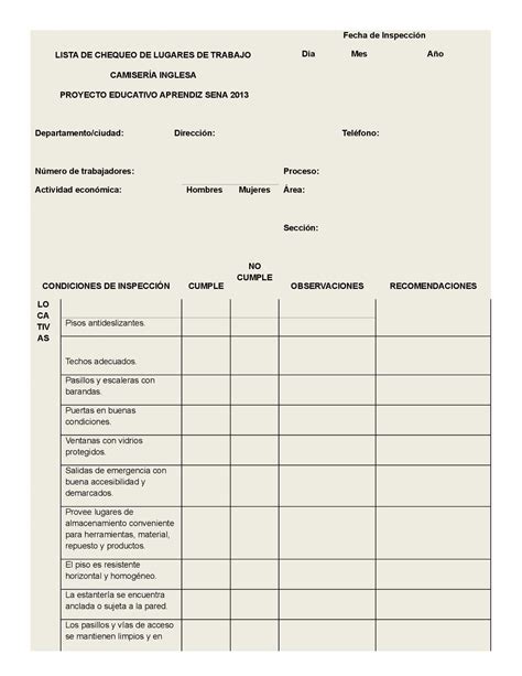 Calaméo Formato De Lista De Chequeo