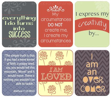 Free Printable Positive Affirmation Cards - Free Printable