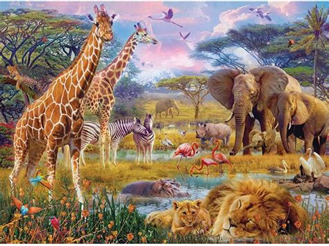 Bits And Pieces 300 Large Piece Jigsaw Puzzle For Adults Savannah