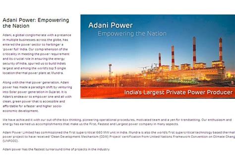 Adani enterprises is in the business of trading of coal and other commodities & coal mine development and operations (mdo). Adani Power to buy Avantha unit Korba West Power for Rs ...