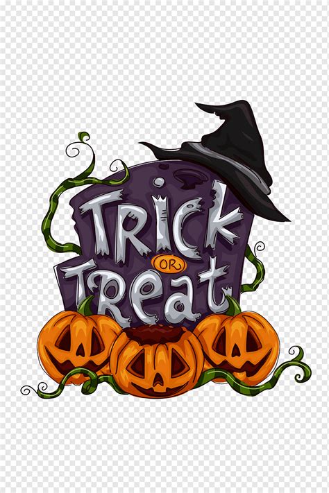 Trick Or Treating Halloween Halloween Party Elements Text Festive Elements Logo Png Pngwing