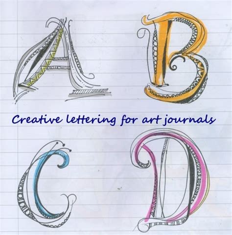 Creative Lettering For Art Journals Feltmagnet