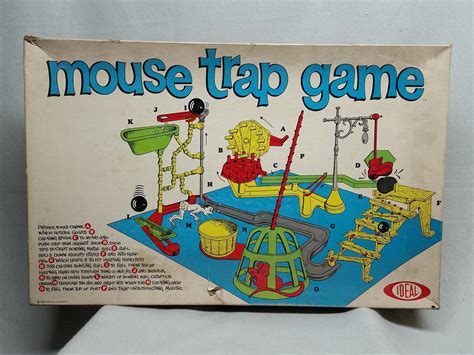 Vintage Mouse Trap Board Game By Ideal 1963 Etsy Vintage Board