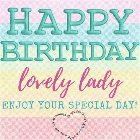 Happy B Day Lovely Lady Birthday Quotes For Her Happy Birthday