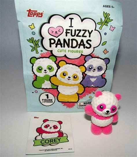 Topps I Love Fuzzy Pandas Cute Figures Single Panda Corey New Ebay