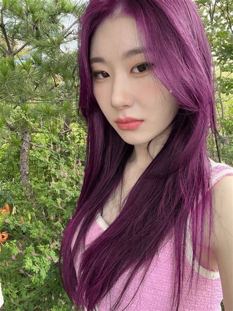 Chaeryeong Archive On Twitter I Need Purple Haired Chaeryeong
