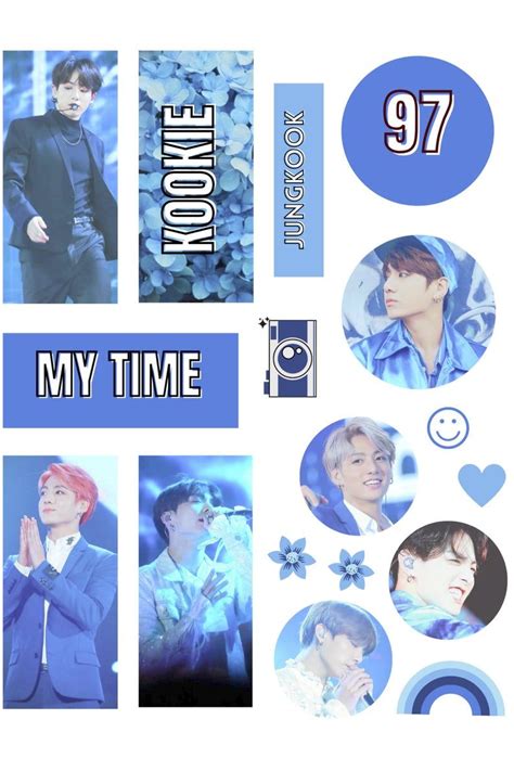 Bts Printable Stickers Jungkook Stickers Taehyung Stickers Etsy