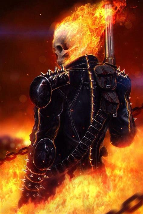 Fear The Flames Hazbin Hotelmcu Crossover X Male Ghost Rider Oc