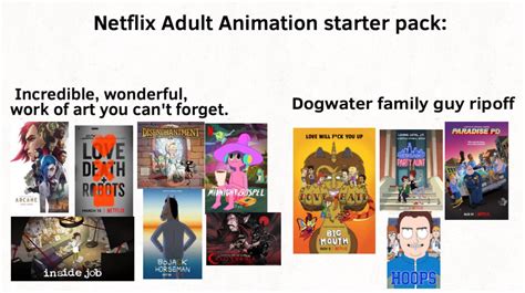 Netflix Adult Animation Starter Pack Starterpacks