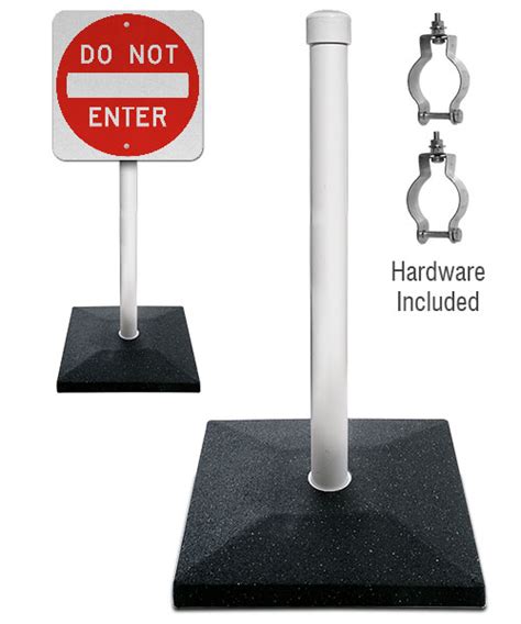 20 Lb Portable Sign Stand With 5 Pvc Post Save 10 Instantly