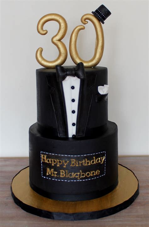 Black And Gold 30th Birthday Cake For Men Nov 18 2012 Black And Gold