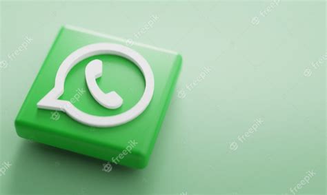 Premium Photo Whatsapp Logo 3d Rendering Close Up Account Promotion