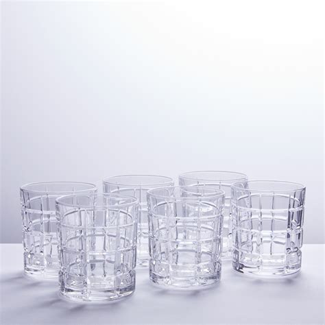 Crystal Big Squares Whiskey Decanter Six Liquor Glasses The Crystal Wonderland Touch Of Modern