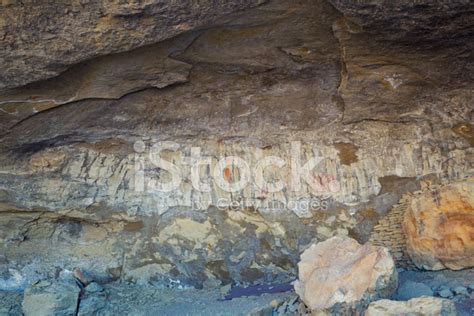 Pictograph Cave Pictographcave State Park Stock Photo Royalty Free