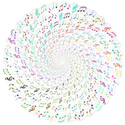 Musical Notes In Circle Free Svg