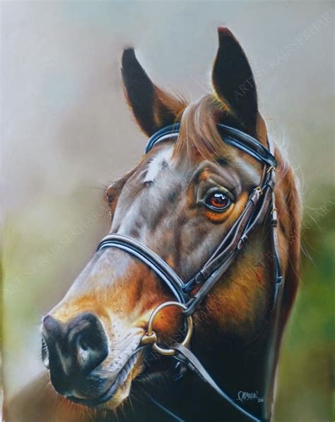 My Oil Paintings Horse Hyper Realistic Oil Painting By Rajasekhar