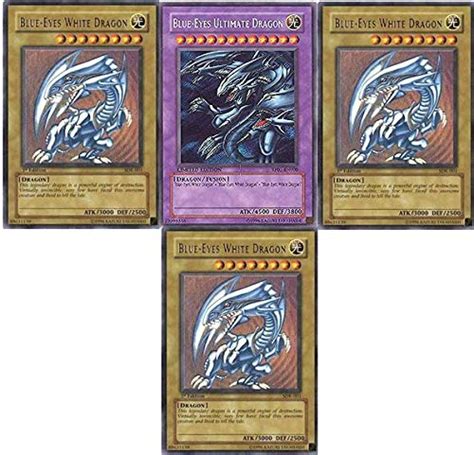 Miskd Yu Gi Oh Blue Eyes Ultimate Dragon 3 Blue Eyes White Dragons