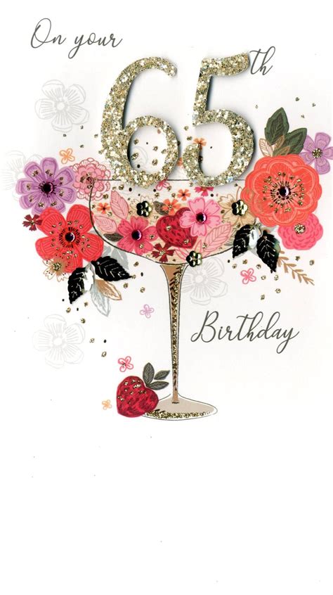 95th birthday greeting card hand finished cards