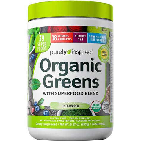 Buy Greens Powder Smoothie Mix Purely Inspired Organic Greens Powder