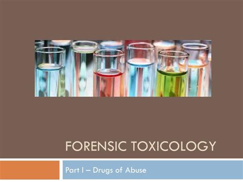 Ppt Forensic Toxicology Powerpoint Presentation Id2073651