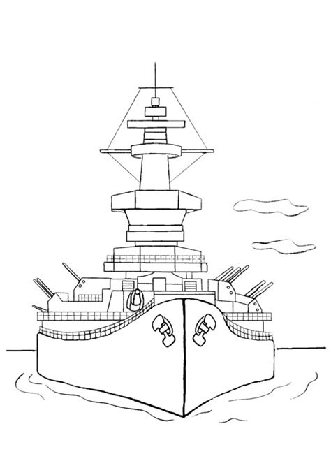 Coloring Pages Naval Ship Coloring Pages