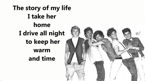 Story Of My Life One Direction Lyrics Full Song Youtube